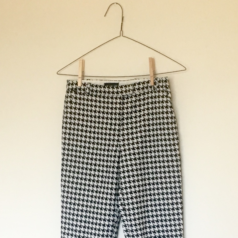 topshop cigarette pant houndstooth check print 0